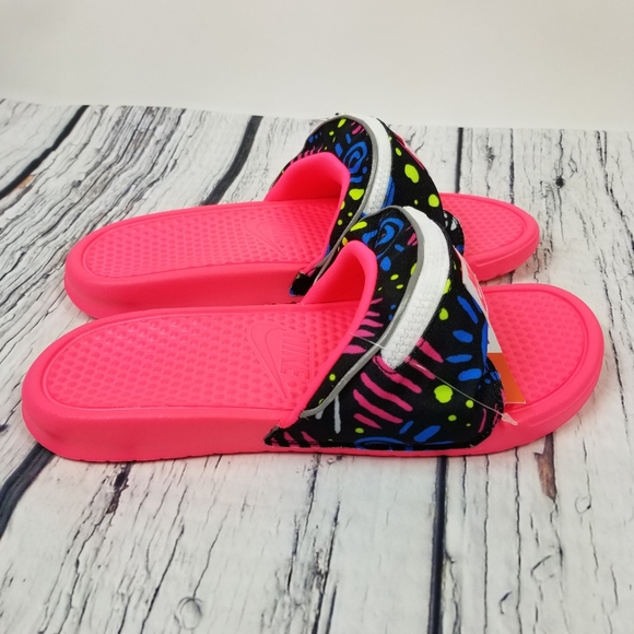 Nike Benassi JDI Fanny Pack Slide Pink - Picture 4 of 5
